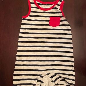 GAP Striped Navy and Red Kids One Piece